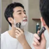 Black electric shaver for men, dry and wet dual-purpose, fully washable, fast charging and long battery life details Picture